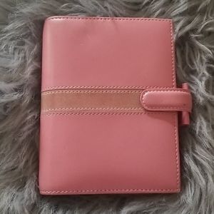 Authentic Filofax Sm planner agenda pink leather